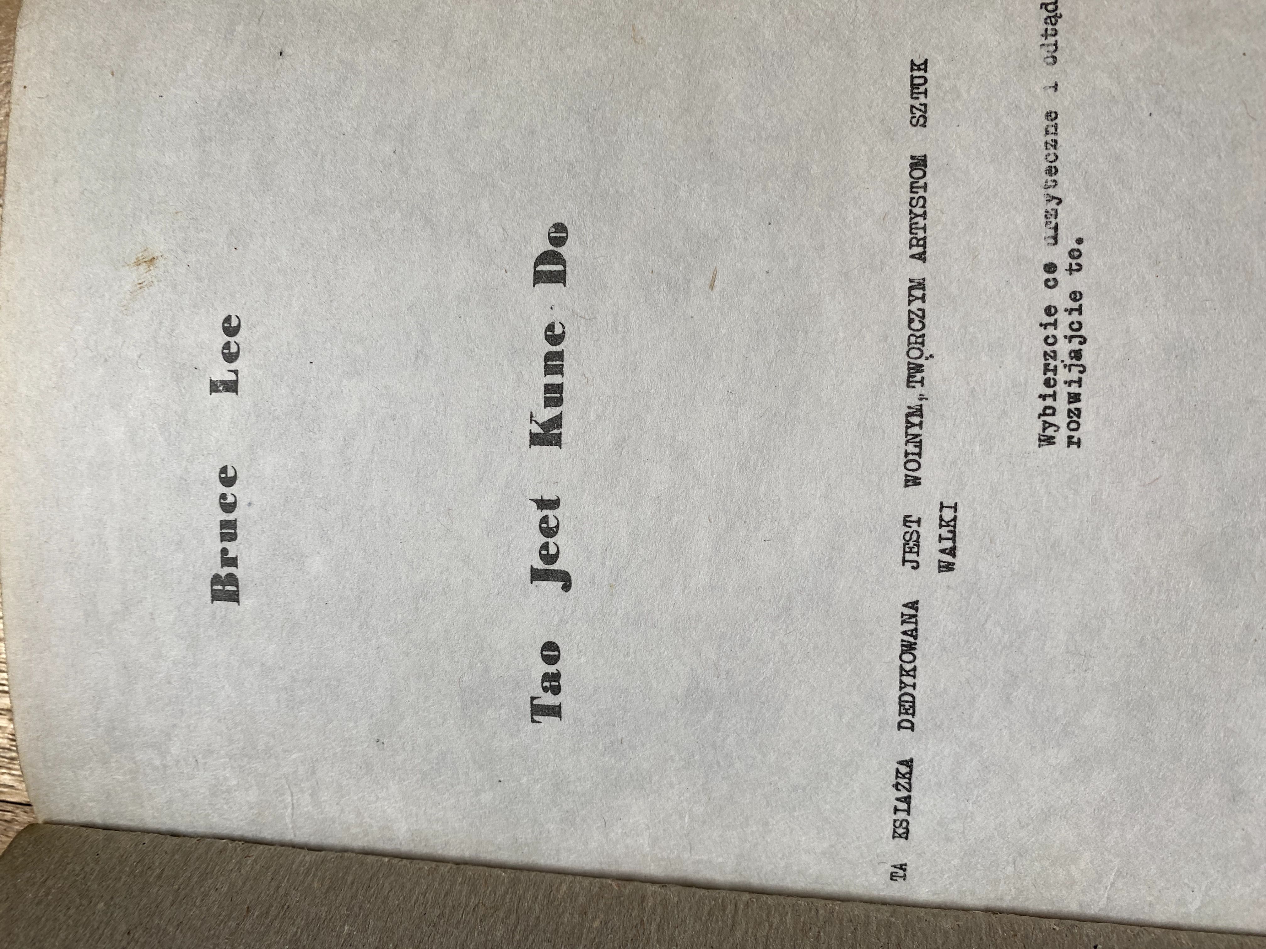 Tao of Jeet Kune Do Bruce Lee