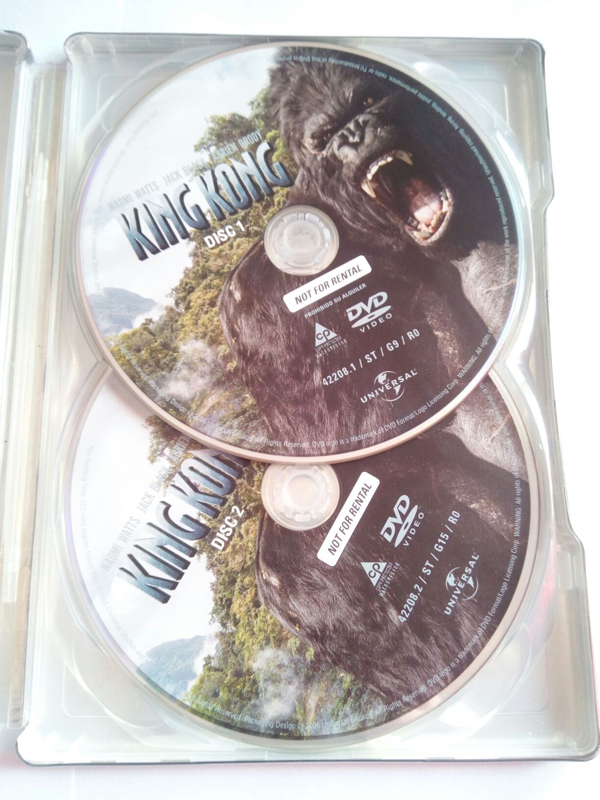 2 DVD "King Kong" (Edição Coleccionador) caixa metal