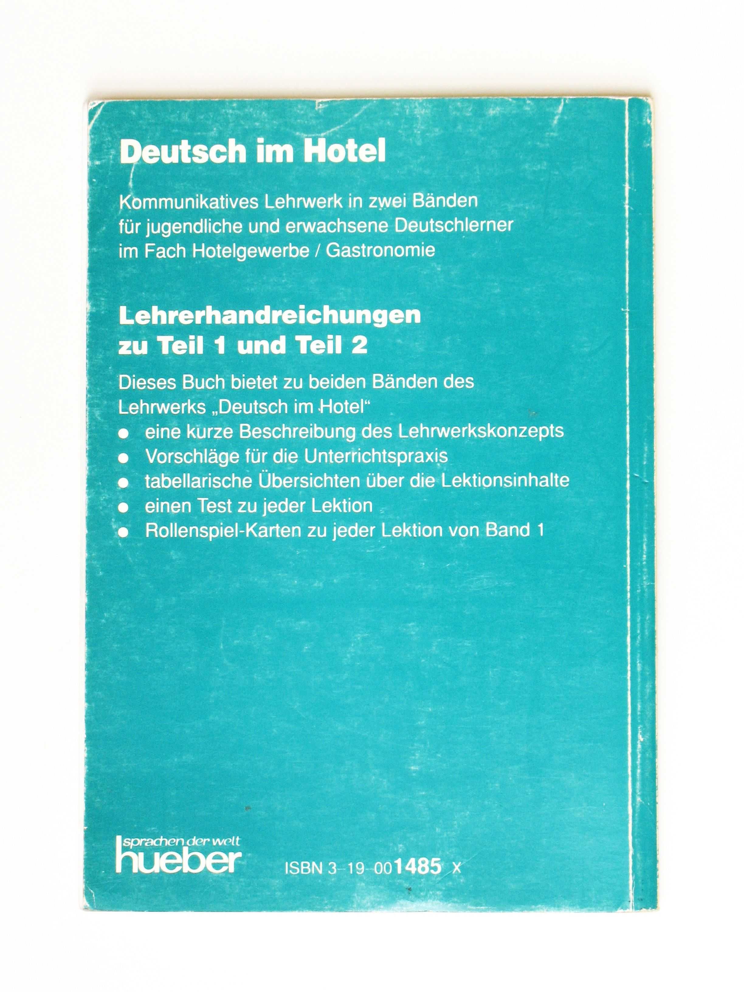 Deustsch im Hotel Lehrerhandreichungen zu Teil 1 und Teil 2