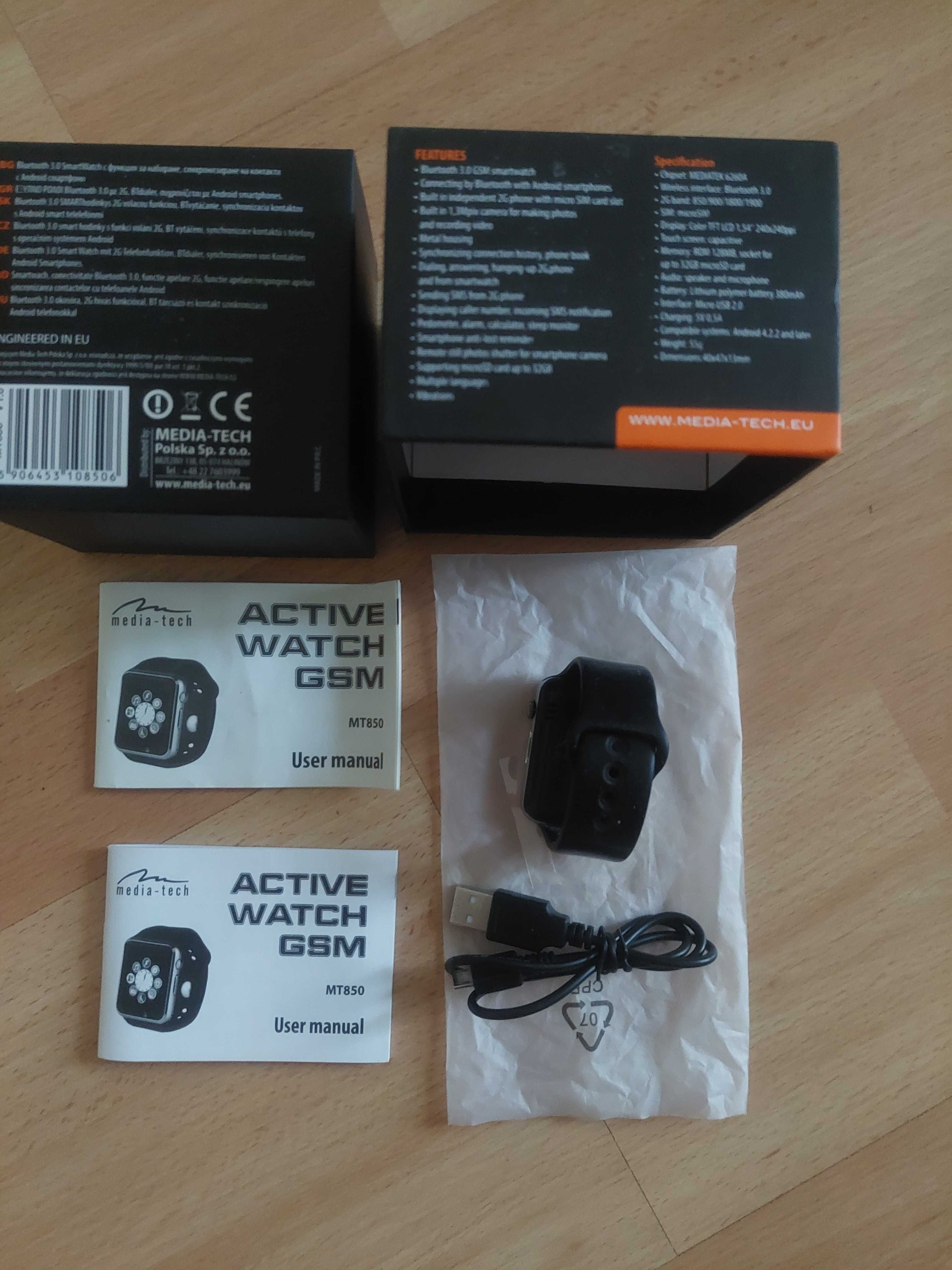 Smartwatch MEDIA-TECH Active Watch GSM MT850