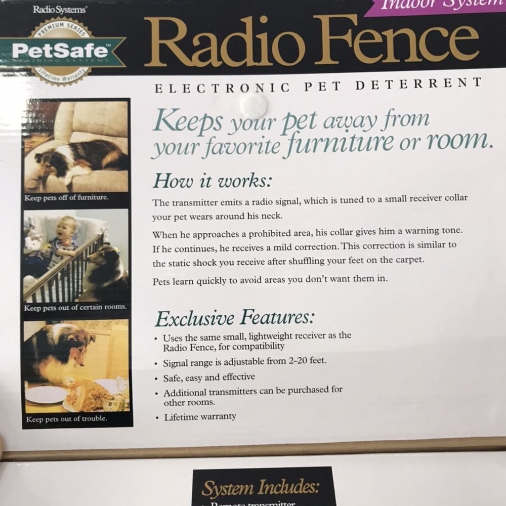 Afastar cães gatos Radio Fence PetSafe Indoor System