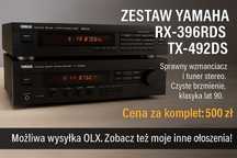 Zestaw Yamaha RX-396RDS + TX-492RDS RDS sprawny stereo