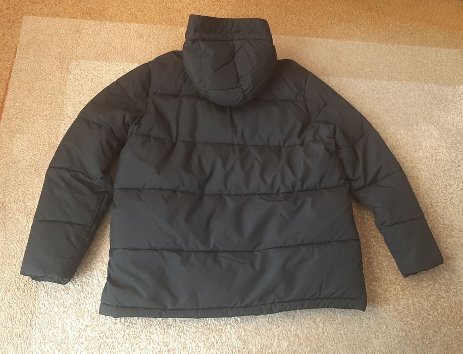 Kurtka zimowa męska ocieplana kaptur czarna XL Kappahl