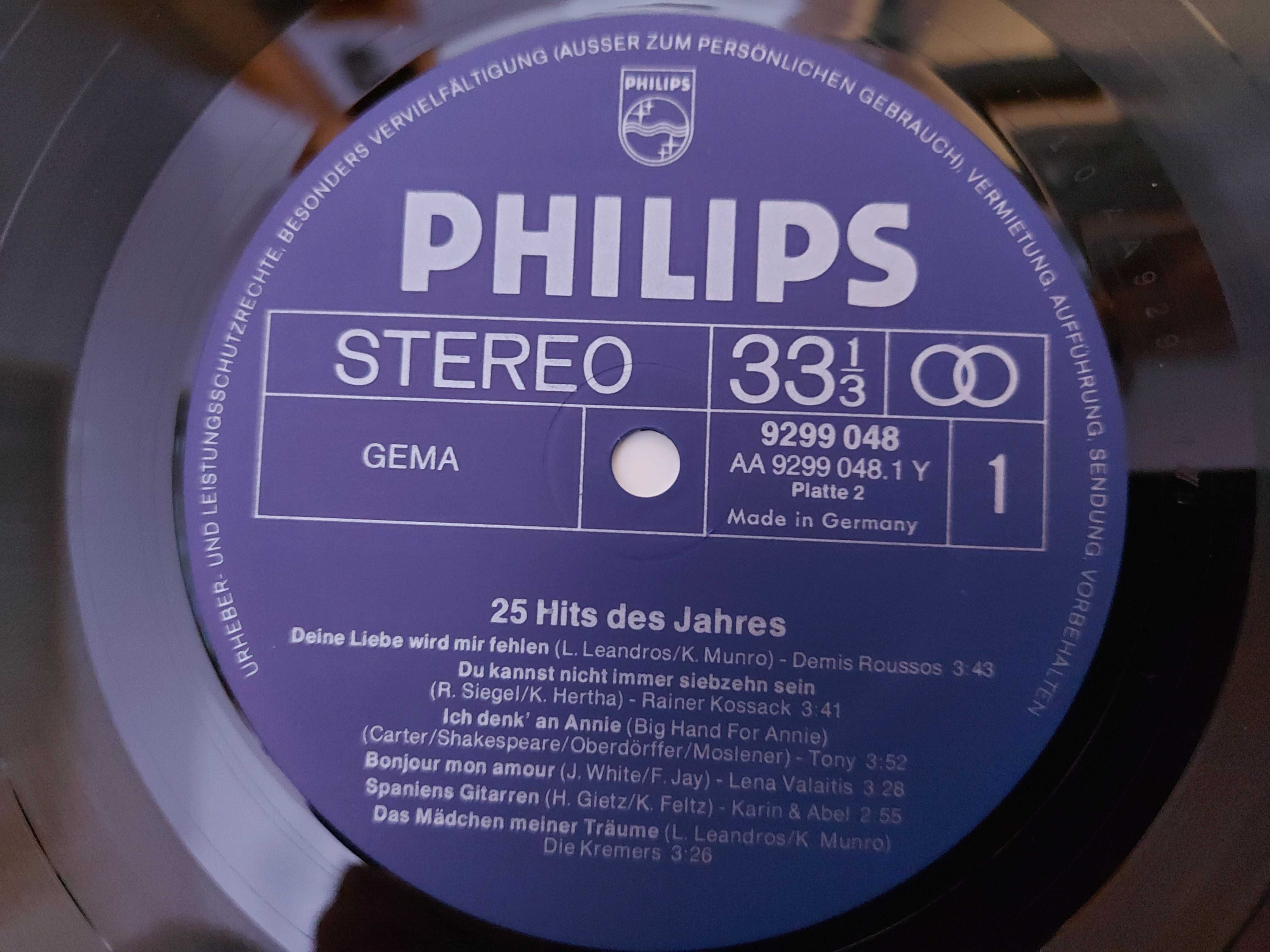 Składanka 25 Hits des Jahres  1974  Ger (NM-/VG+)
