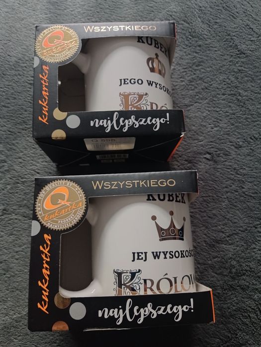 Zestaw kubków dla Króla i Królowej