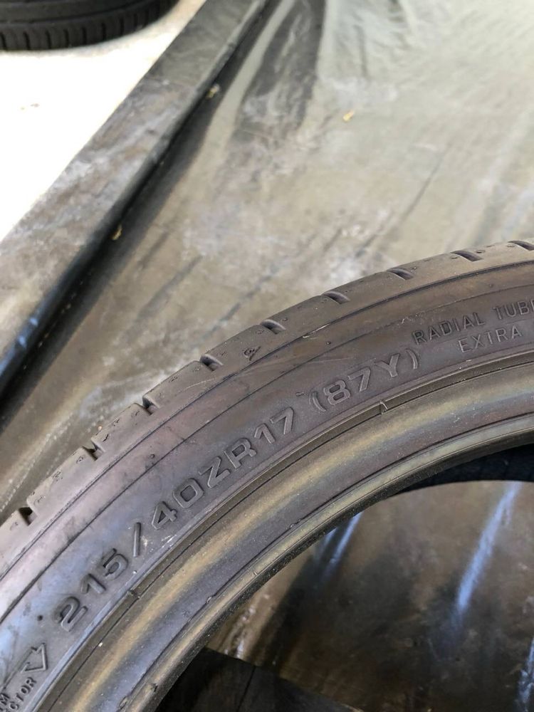 Шини Dunlop 215/40 r17 2шт Літо Резина Скати 2017рік{>223}+