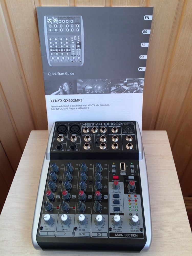 Мікшерський пульт Behringer XENYX QX 602 MP3