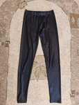 Spodnie legginsy woskowane czarne S