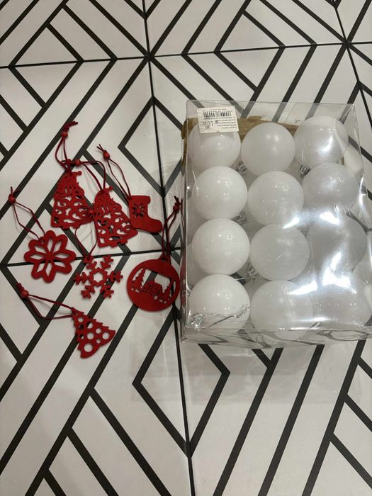 Bombki i zawieszki filcowe na choinke