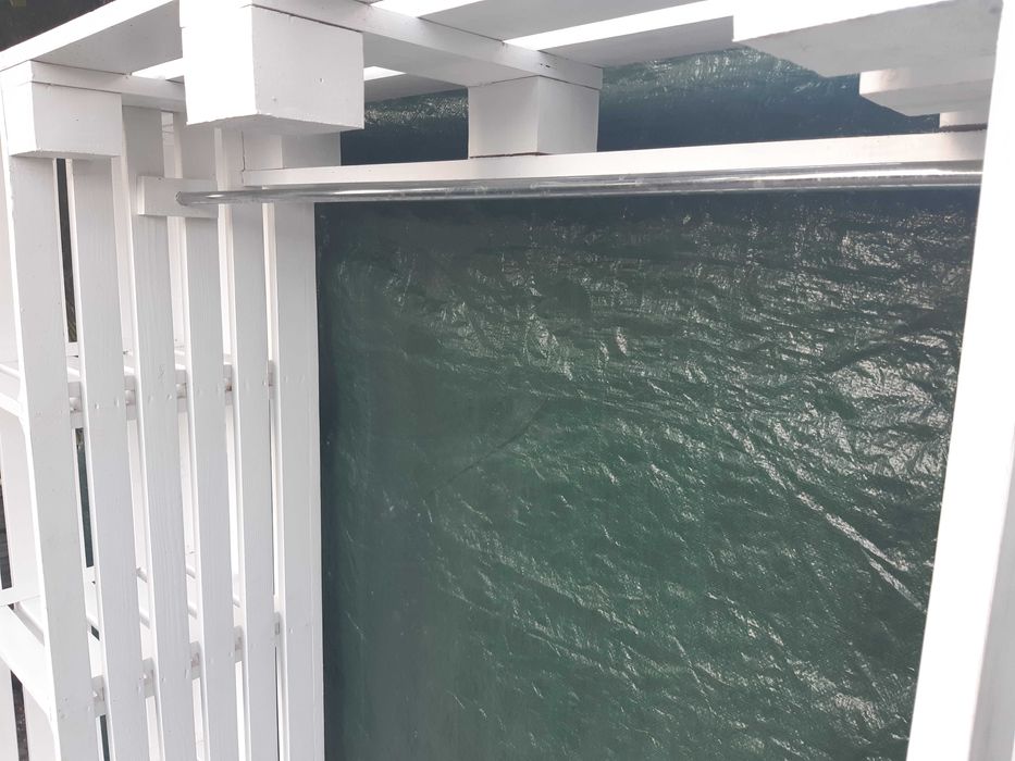 Mebel Wieszak Regał z palet 150x175cm Do przedpokoju Biały - Transport