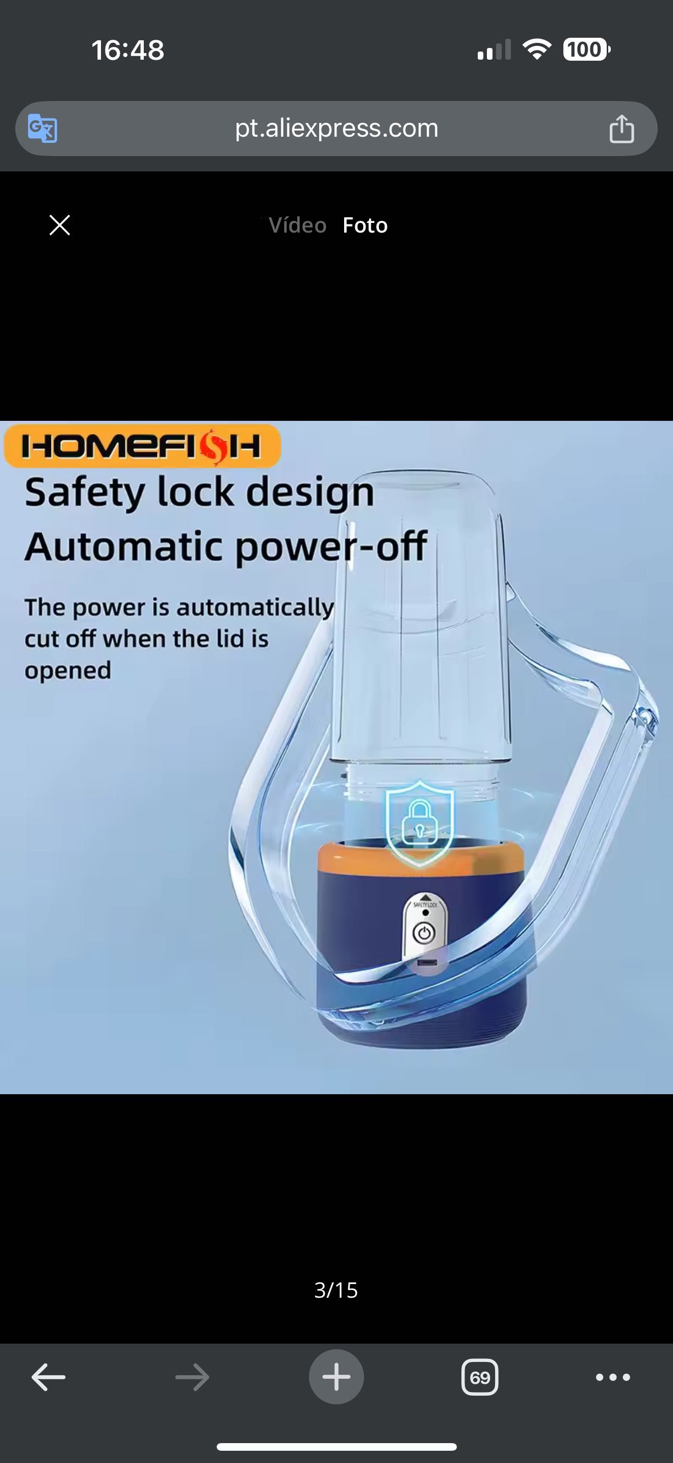 Mini Liquidificadora Portátil USB  NOVA