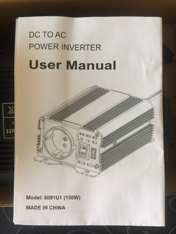 Carregador Auto inverter DC 12V to AC 220-240V