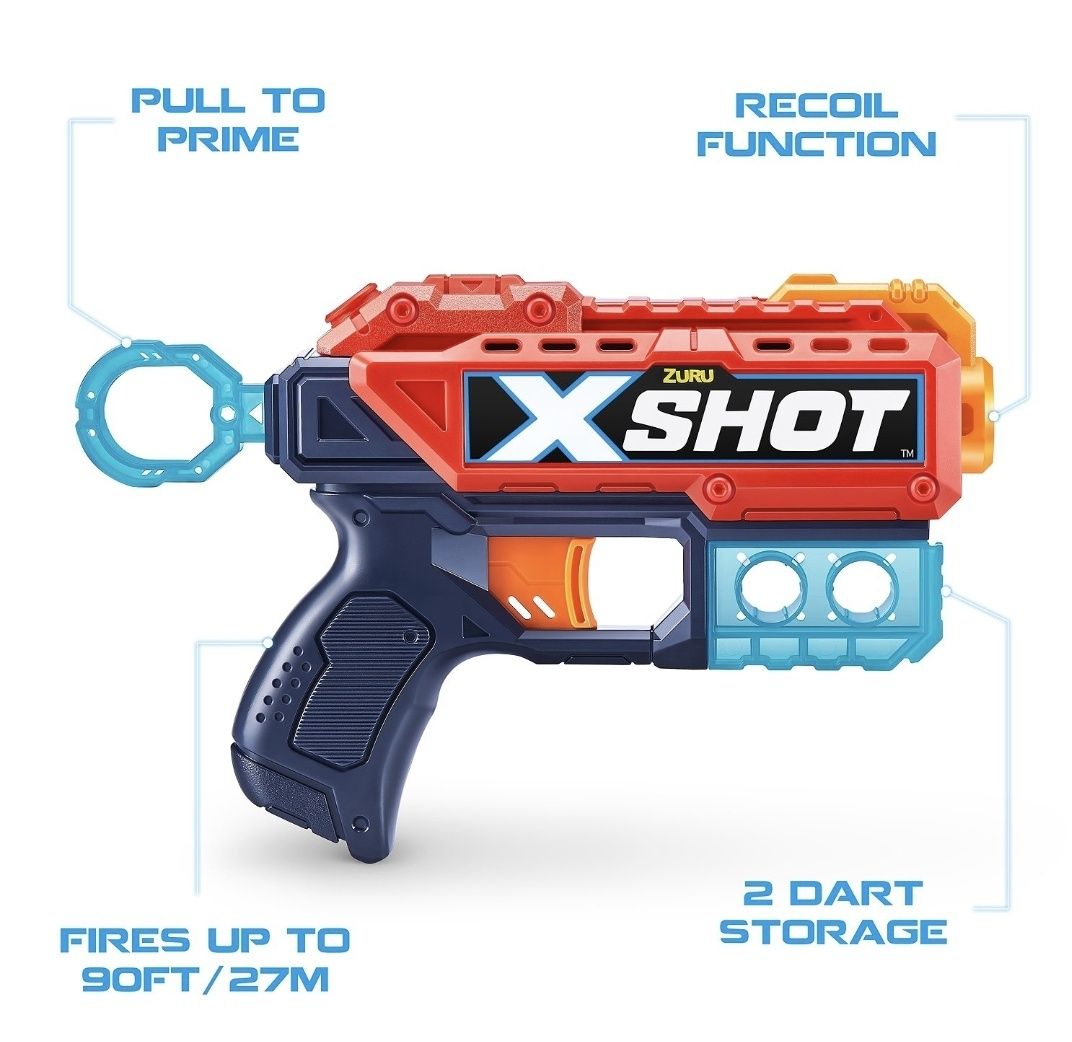 Набір для стрільби X-SHOT Комбо 4 бластера