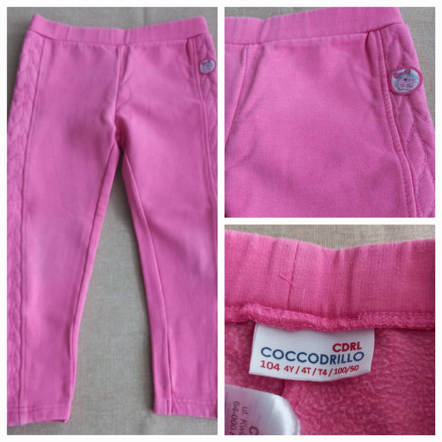 Spodnie dresowe dziewczęce, Cool Club, Coccodrillo i in. R. 98 Zestaw