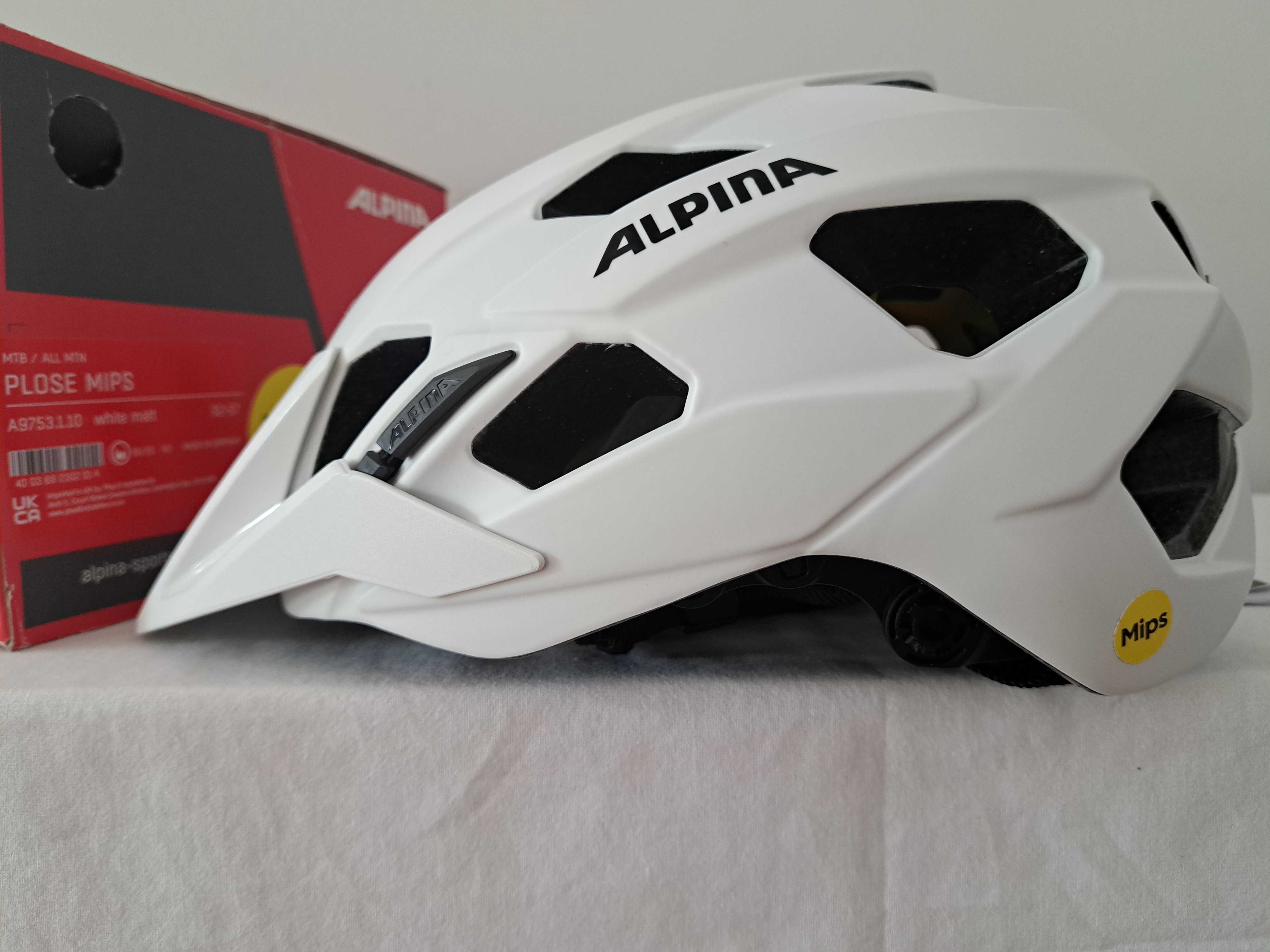 Kask rowerowy Alpina Plose Mips White Matt M 52-57cm