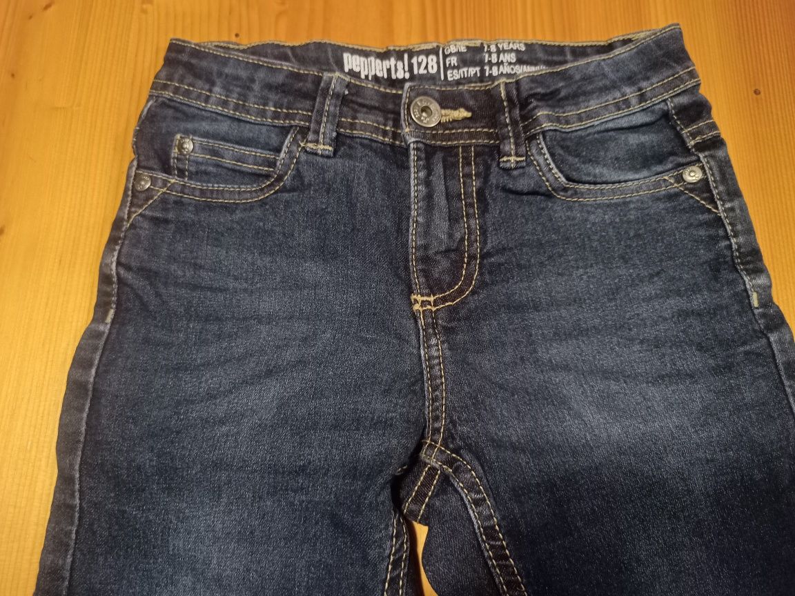 128 pepperts spodnie jeansowe dżinsy joggery