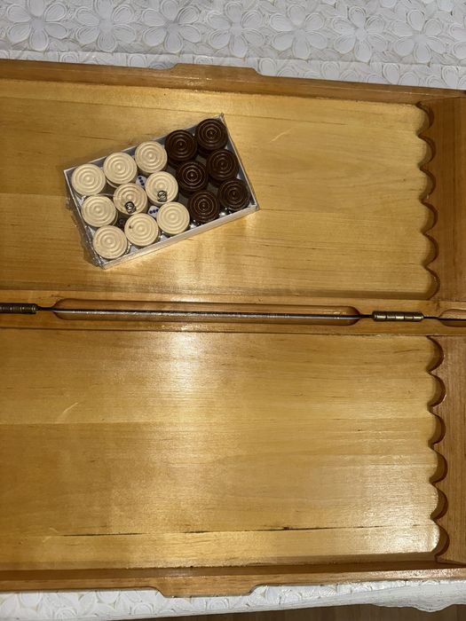 Нарди з натурального дерева (ручна робота)