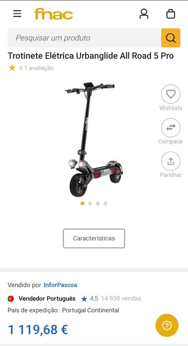 Trotinete elétrica Urbanglide all road 5 pro
