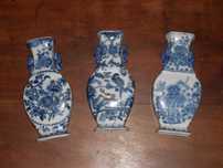 Jarras antigas em loica para pendurar parede decoracao selo asia