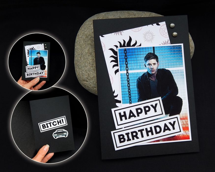 Открытки ручной работы по мотивам сериала Сверхъестественное Supernatu