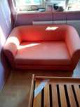 Sofa (mała) w kolorze ceglastym