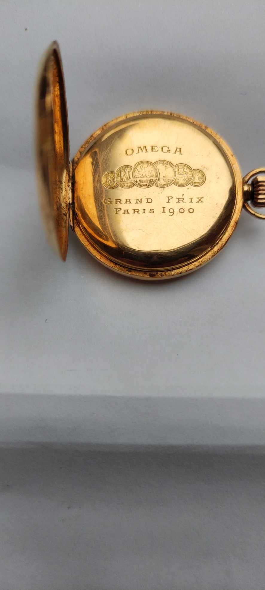 Relógio de bolso Ómega Grand Prix 1900 Ouro 18Kt