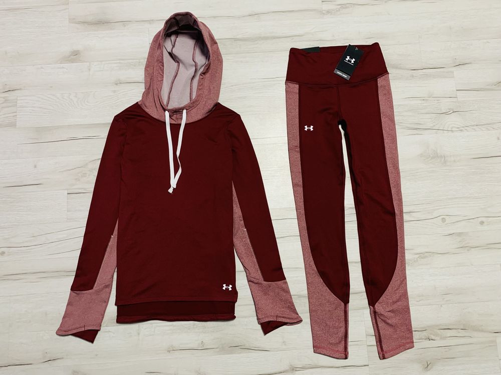 Under Armour Dresy Bluza + Spodnie Damskie Siłownia Fitness Jogging_XS