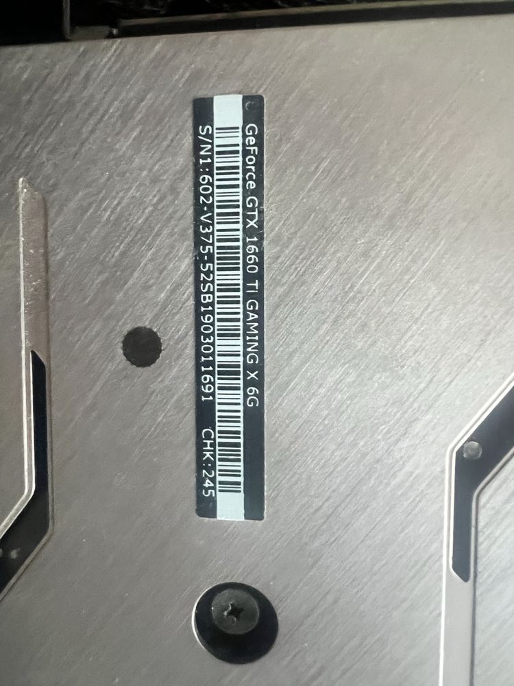 Karta graficzna GTX1660ti 6gb msi