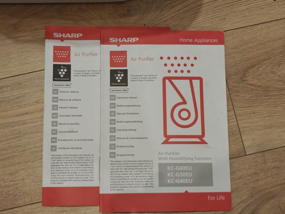 Oczyszczacz nawilżacz powietrza z jonizacją powietrza Sharp KC-G60EUW