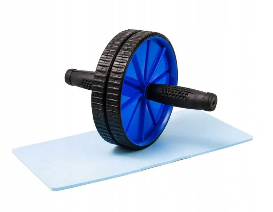 Kółko do Ćwiczeń Mięśni Brzucha Roller AB Koło Podwójne Mata Trening