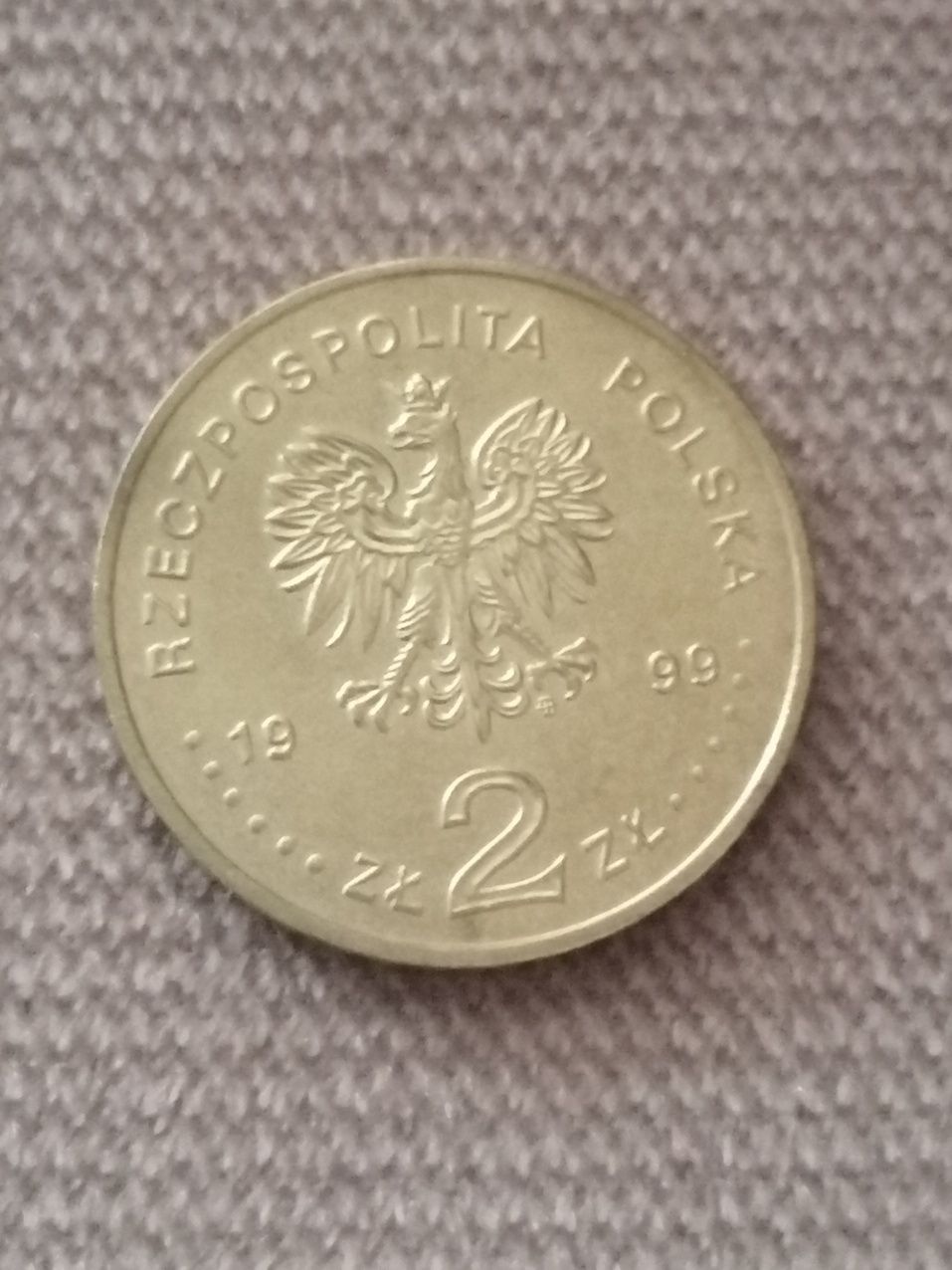 moneta 2 zł okolicznościowa Wstąpienie Polski do NATO rok 1999
