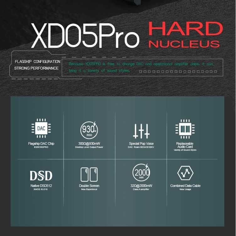 ⇒ XDuoo XD05 Pro - портативний ЦАП DAC усилитель для наушников
