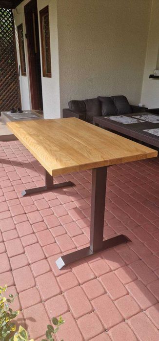 Blaty do biurka z litego dębu - lakierowane