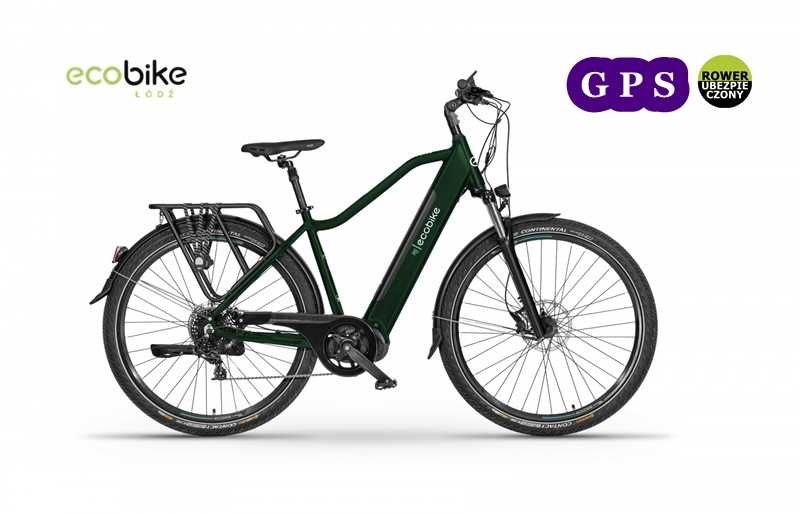 Rower elektryczny Ecobike MX300 Green 19” bat.14Ah/48V+GPS+ubezp. AC