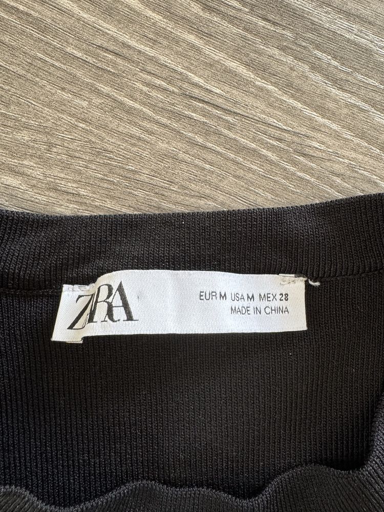 Dopasowana bluzka z długim rękawem Zara S/M