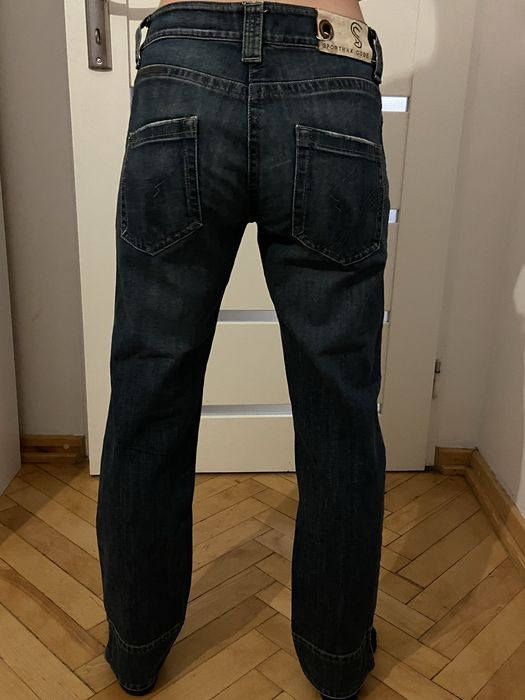 Sportmax code M 38 damskie spodnie jeansy dżinsy niebieskie