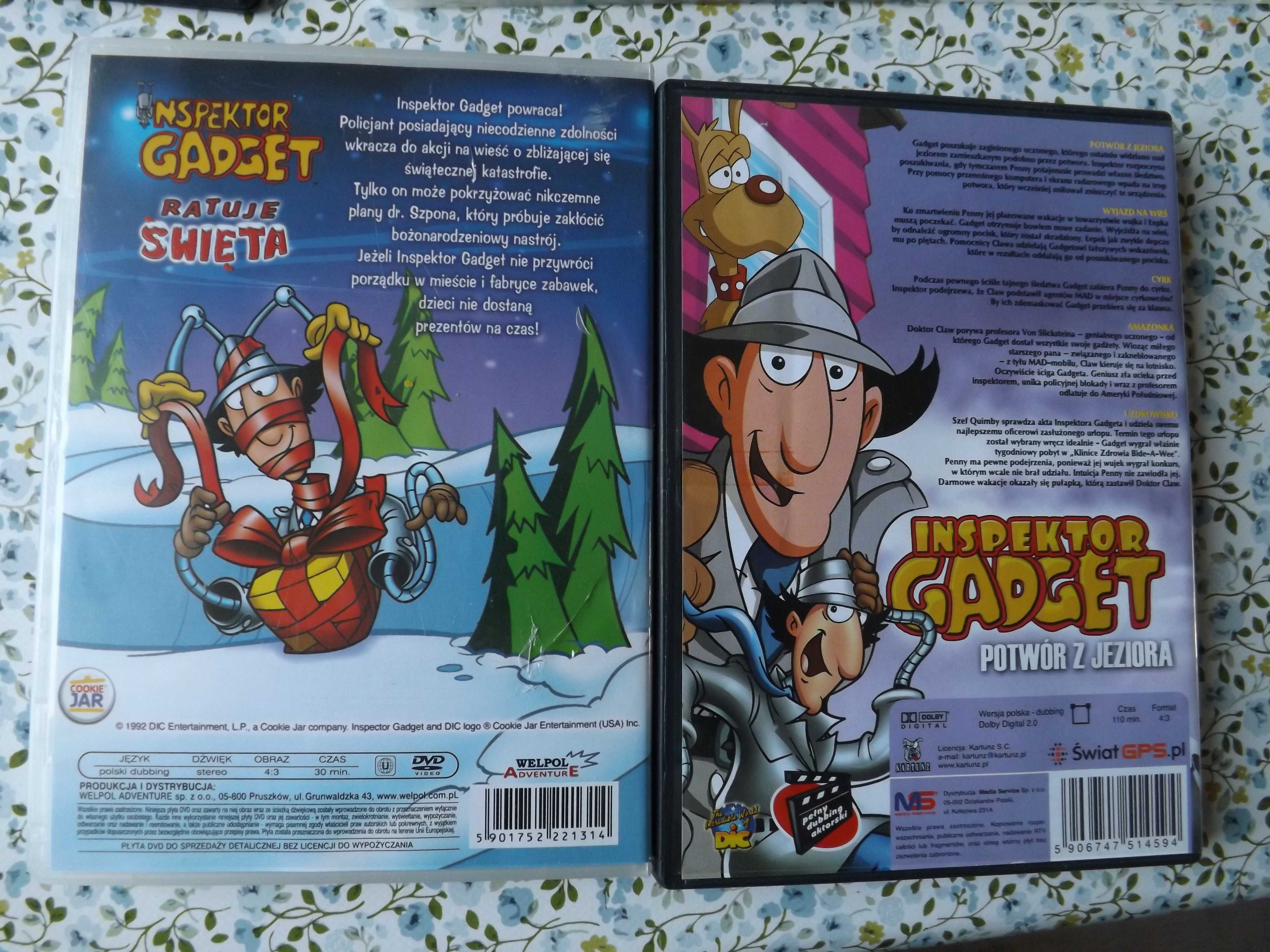 Inspektor Gadget dvd bajka film gadżet