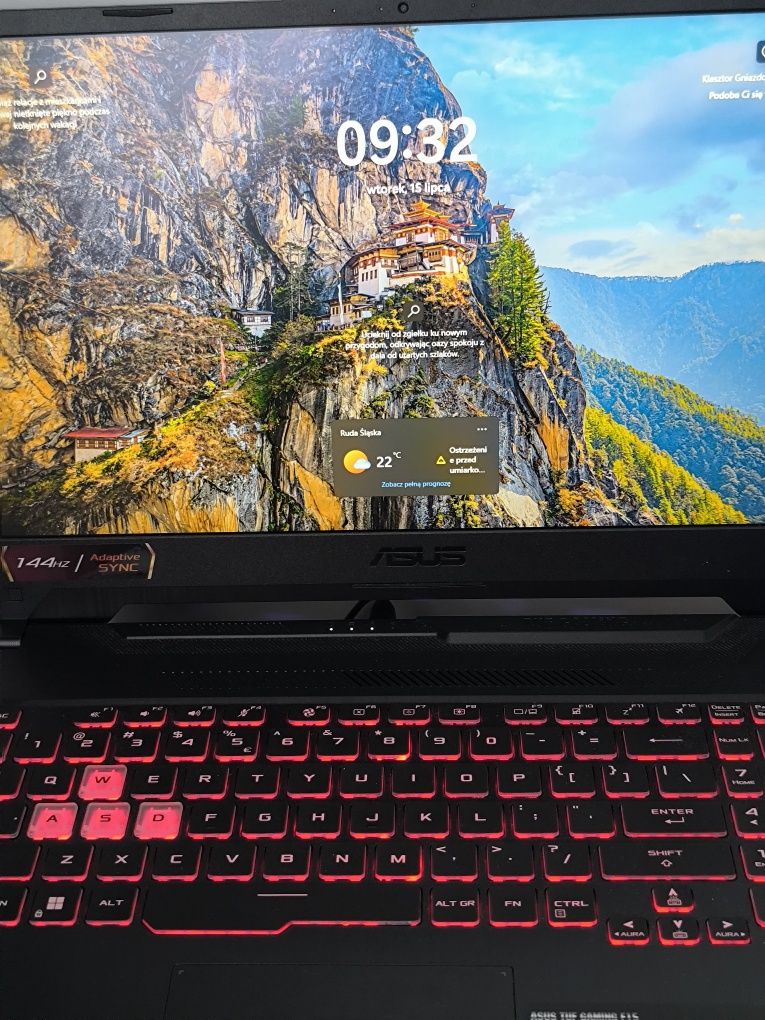 ASUS TUF Gaming F15 • i5-11400H • RTX 3050 Ti • 16 GB RAM • 512 GB SSD