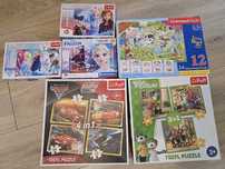 Puzzle dla dzieci. 6szt. Frozen, Auta i inne.