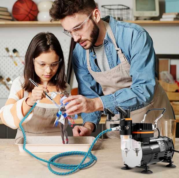 Profesjonalny Zestaw Aerografu z Kompresorem *DARMOWA DOSTAWA*