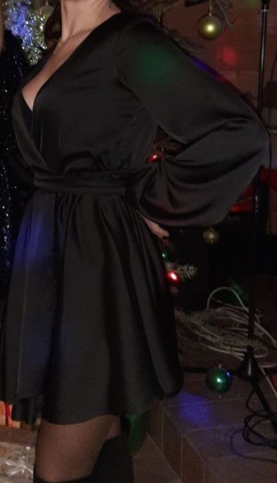 Платье шёлковое на запах