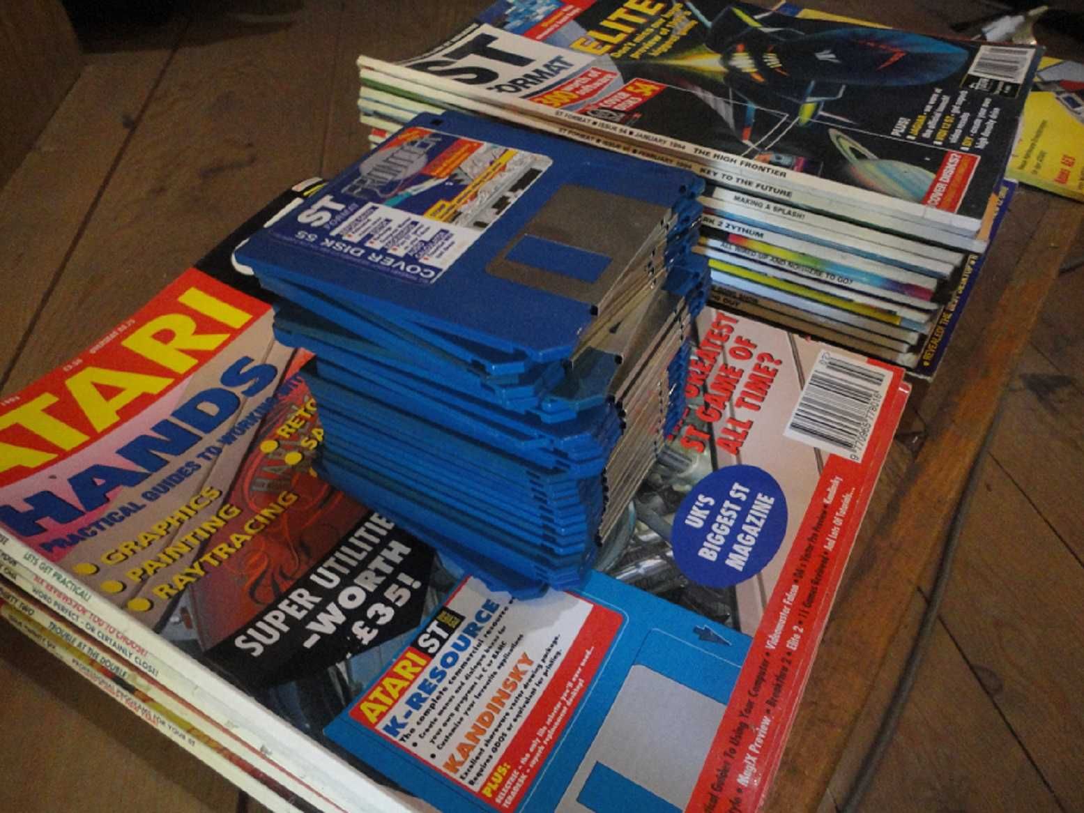 33 revistas Atari com Disketes