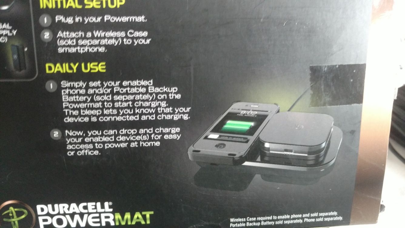 Безпровідна зарядка подвійна DURACELL POWERMATT