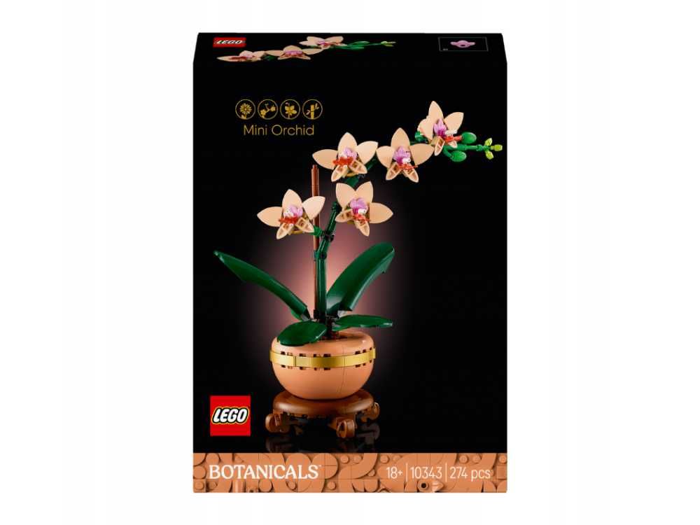 Lego Klocki Kwiaty Icons Mała orchidea 10343