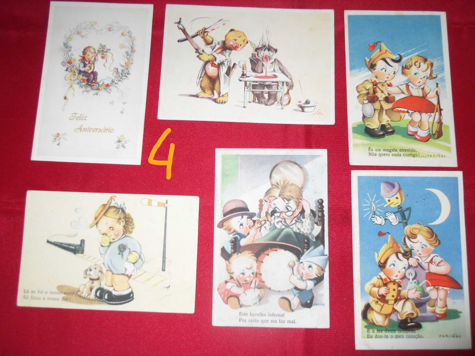 Postais antigos dos anos 50