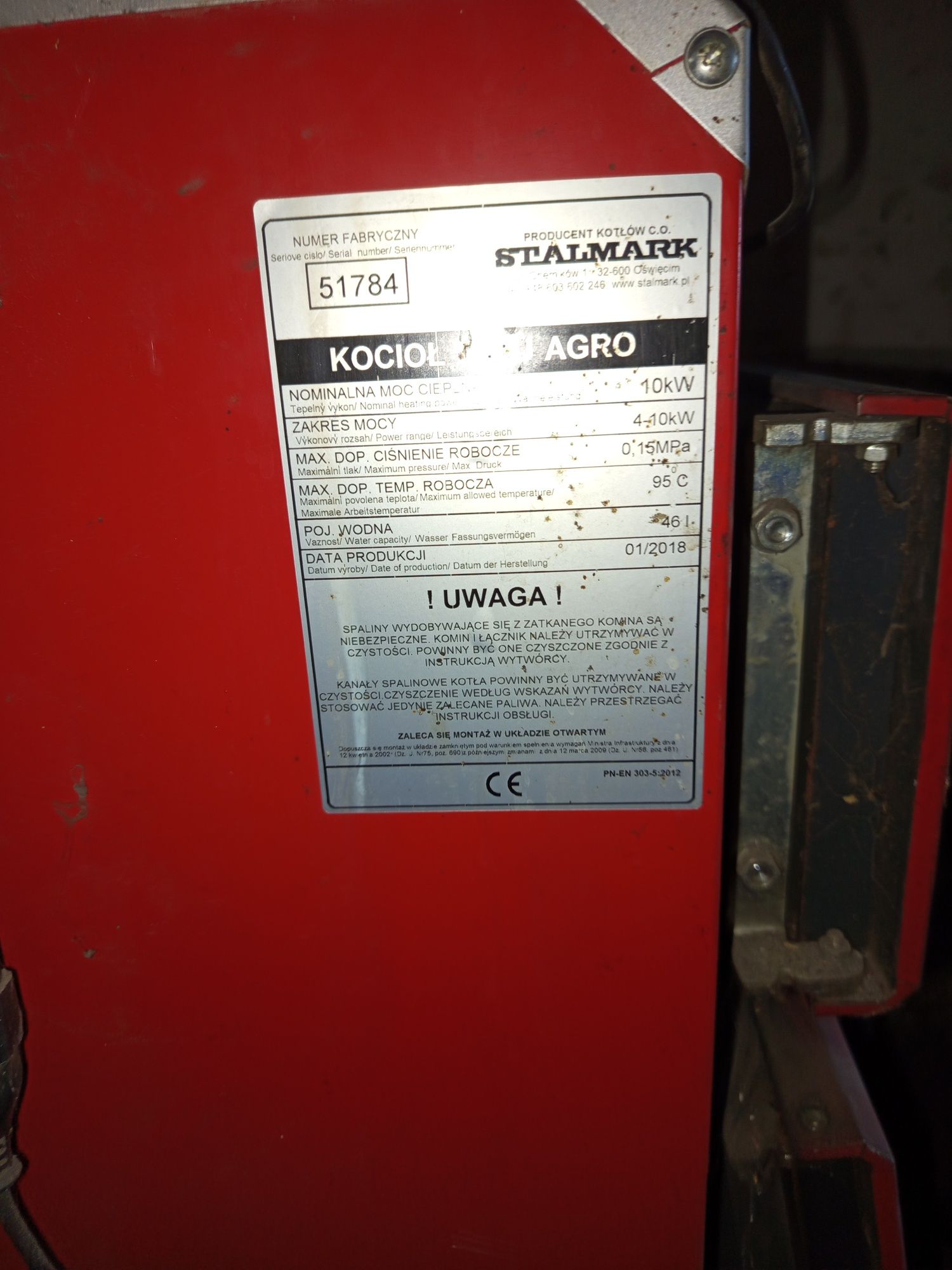 Piec co bojler, kotłownia.