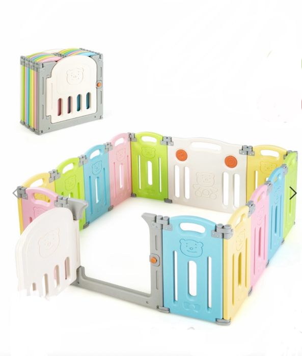 Parque bebe multicolorido