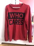 Reserved 170 longsleeve bluzka z dlugim rekawem who cares bordowa
