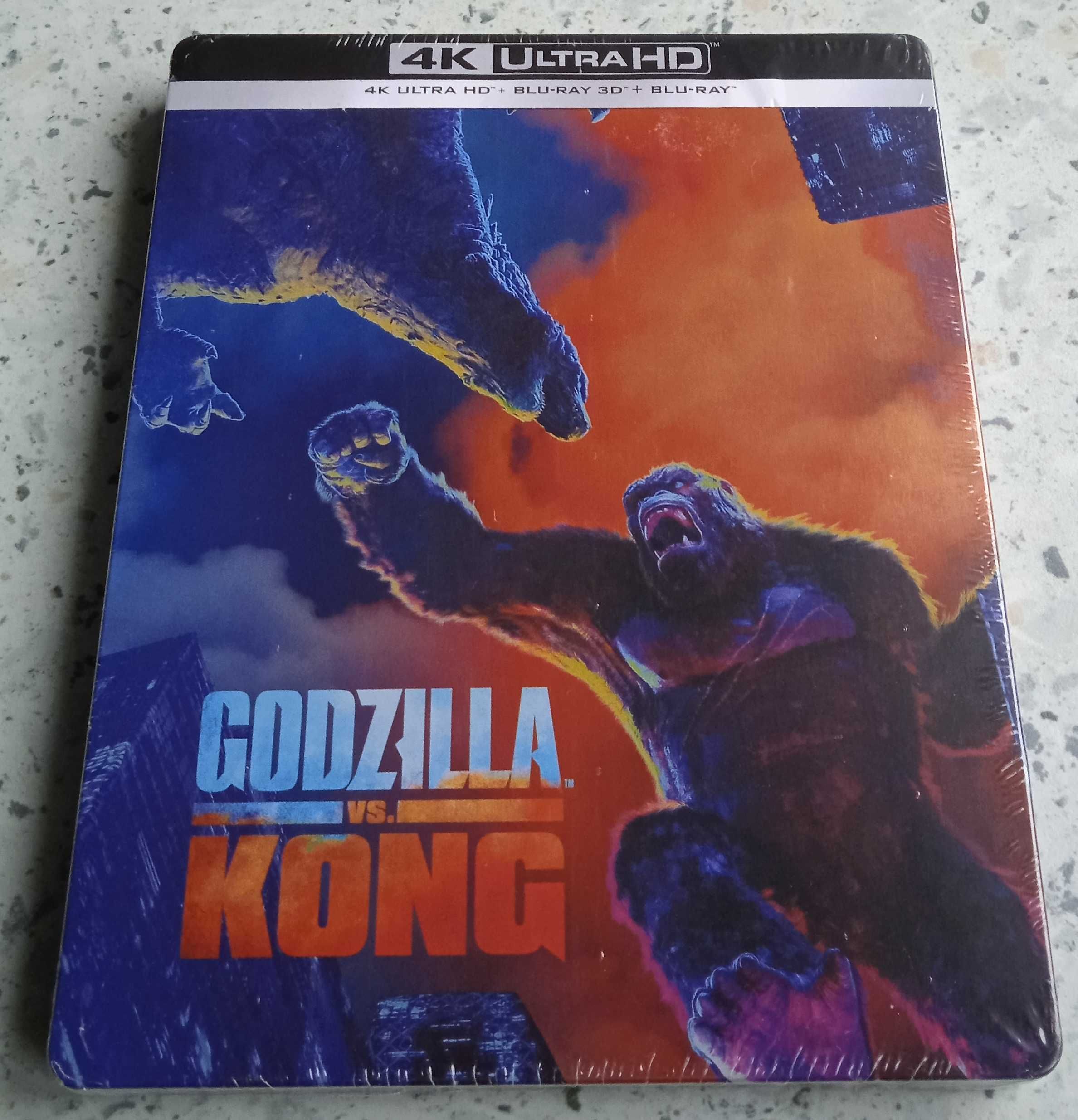 godzilla vs kong 4k steelbook + 3d po polsku nowe nieotwierane