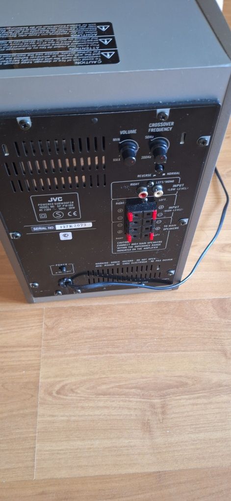 Subwoofer JVC SP PW 100 aktywny